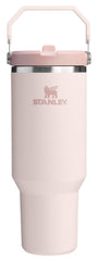 STANLEY IceFlow vista frontal Rose Quartz, capacidad 40 oz y diseño resistente