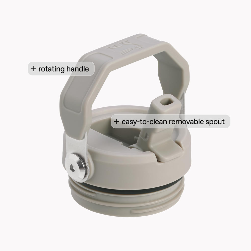 STANLEY IceFlow comparación en mano para ver la escala de 24 oz