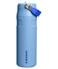 STANLEY botella IceFlow frontal azul Sky mostrando diseño y capacidad