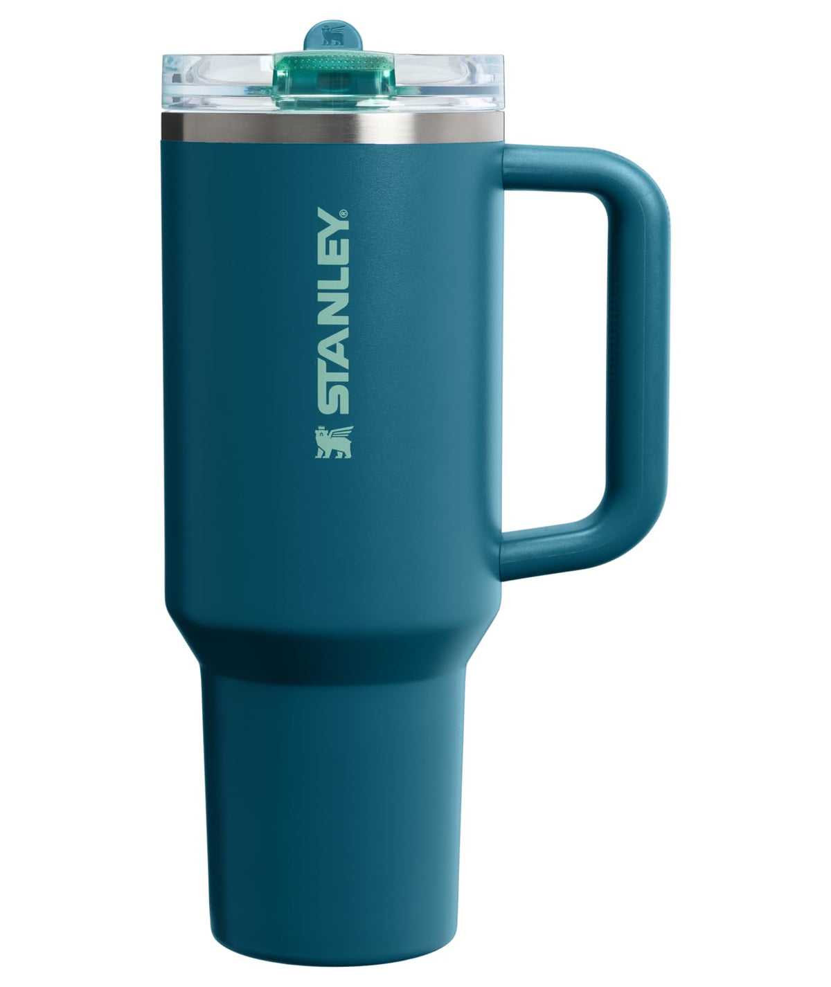 STANLEY Quencher vista frontal con asa, práctico y resistente