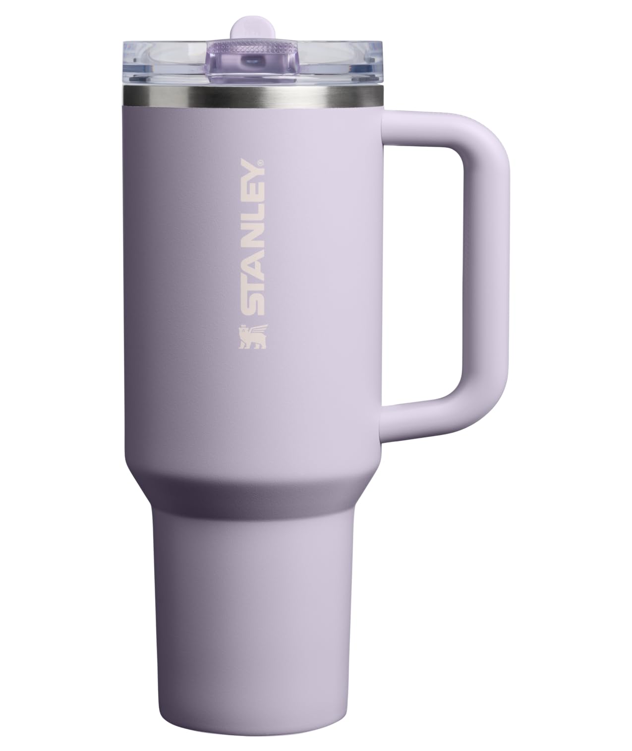 STANLEY Quencher vista frontal morado muestra capacidad y estilo