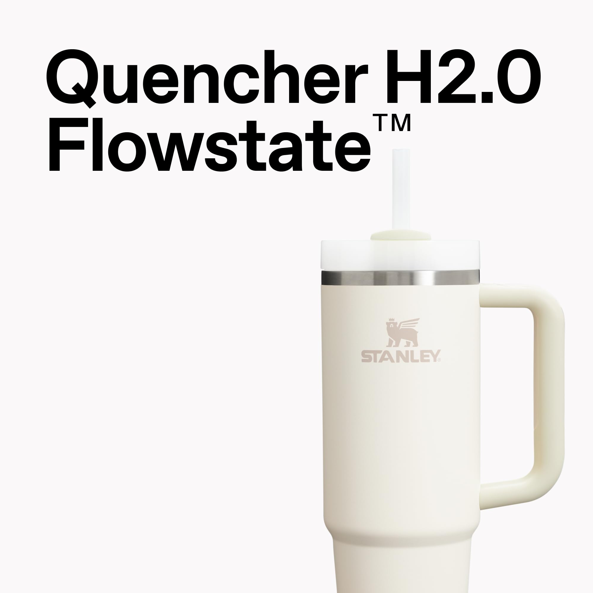 STANLEY Quencher H2.0 detalle de la tapa FlowState con cierre antivuelco