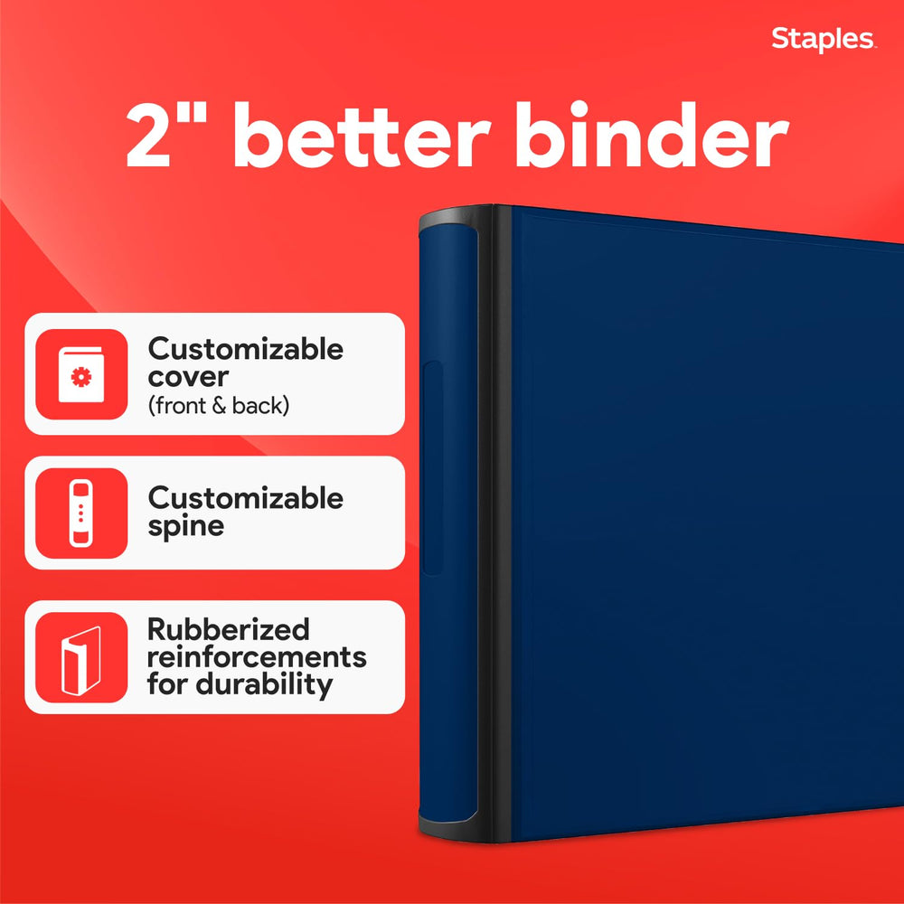 STAPLES lomo con funda para etiqueta que facilita identificar el contenido