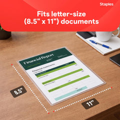 STAPLES funda en una laminadora mostrando sellado térmico rápido