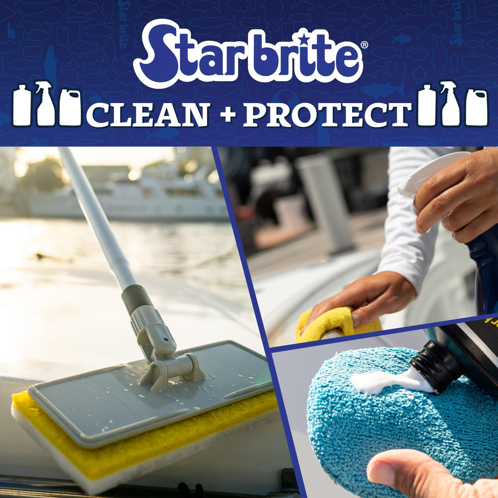 STAR BRITE AQUA en uso fijado en un tanque de barco, mantiene agua potable con buen sabor