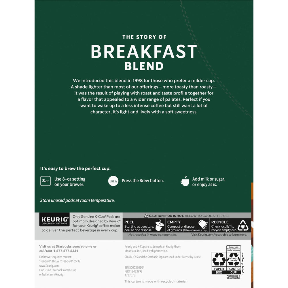 Starbucks escena de desayuno con cápsulas, añade sabor a tu mañana