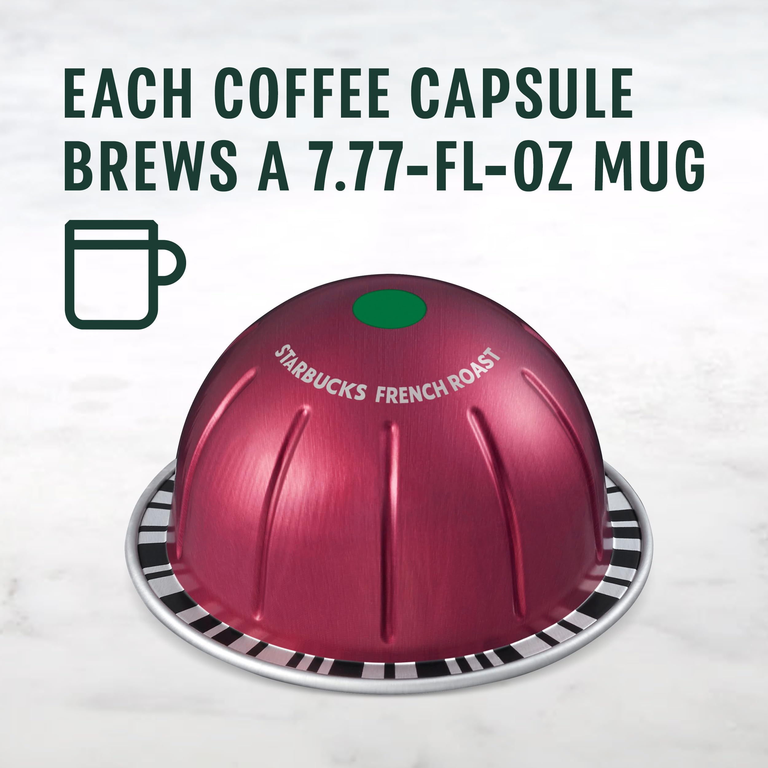 Starbucks café French Roast servido en taza de 7.8 oz listo para beber