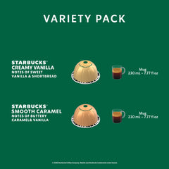 Starbucks by Nespresso vertuo detalle vainilla y crema realzando sabor dulce
