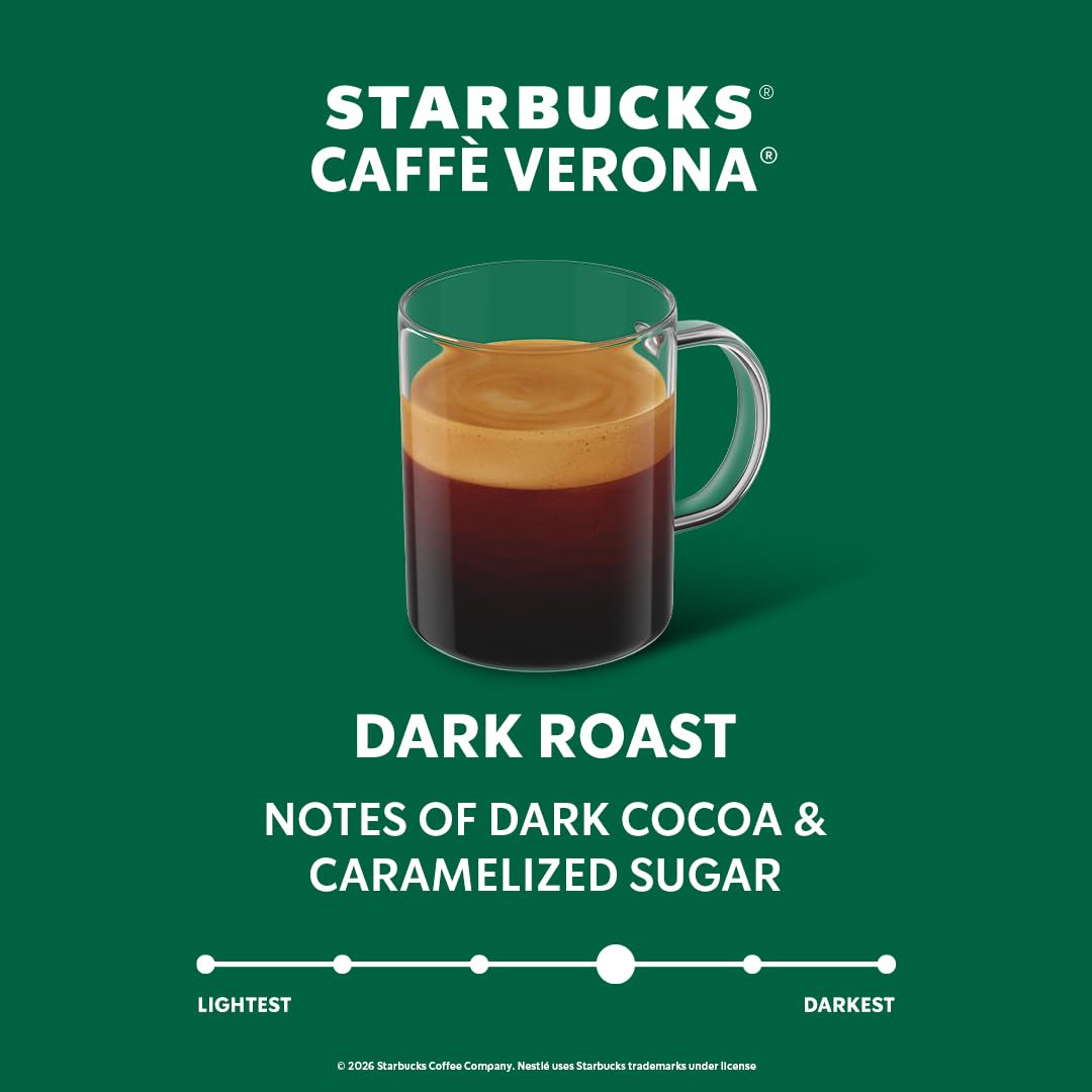 Starbucks cápsulas abiertas con café molido mostrando aroma
