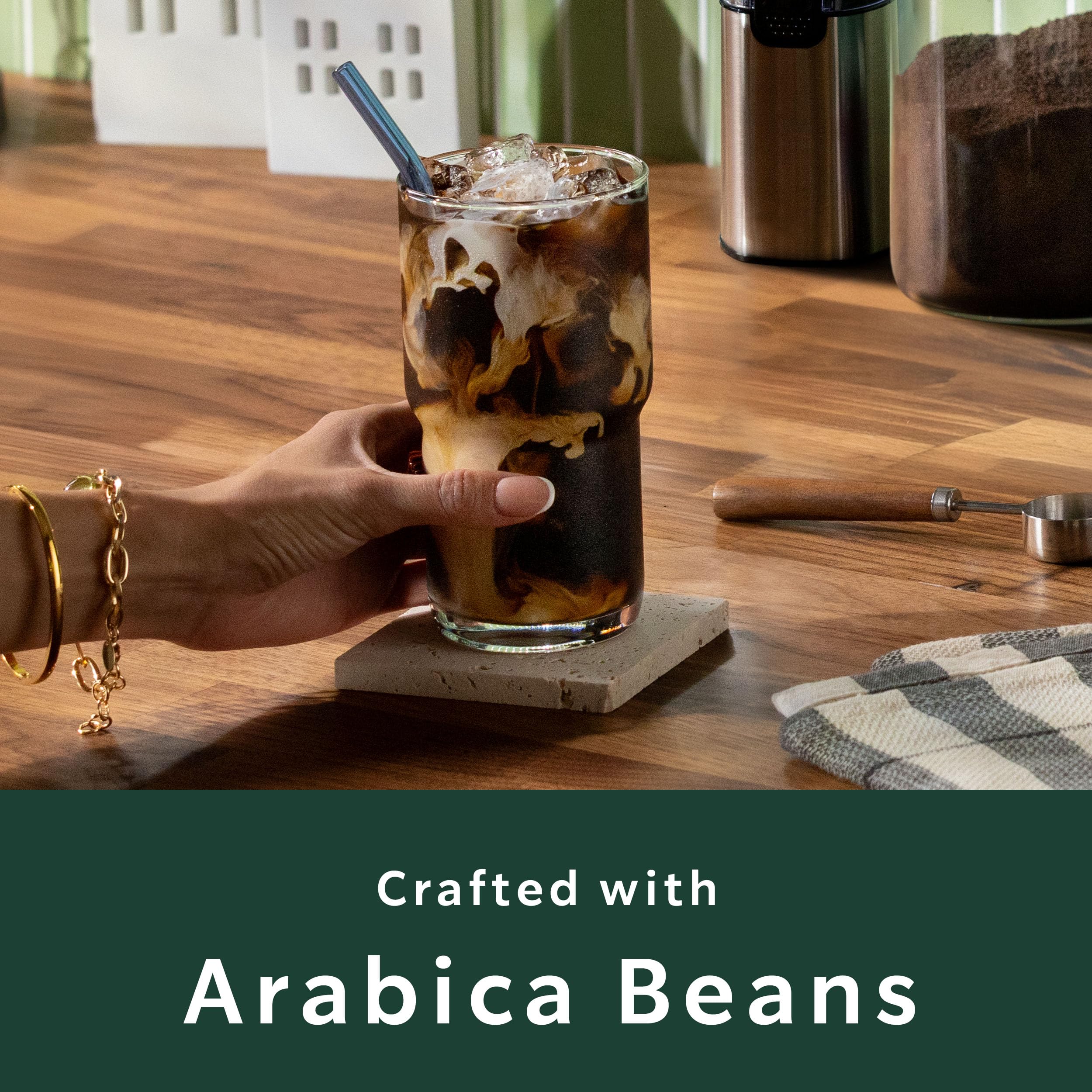 Starbucks etiqueta con nombres de mezclas para identificar sabores