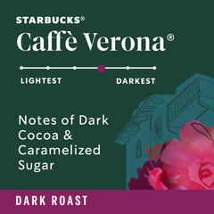 Starbucks taza de Caffè Verona lista para beber realzando sabor