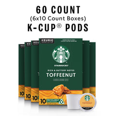 Starbucks Toffeenut cápsula K-Cup en primer plano resaltando sellado hermético