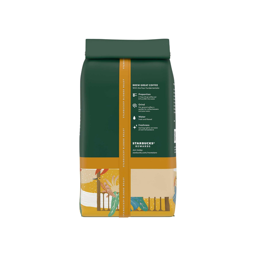 Starbucks Veranda escena de terraza lifestyle evocando momento relajado