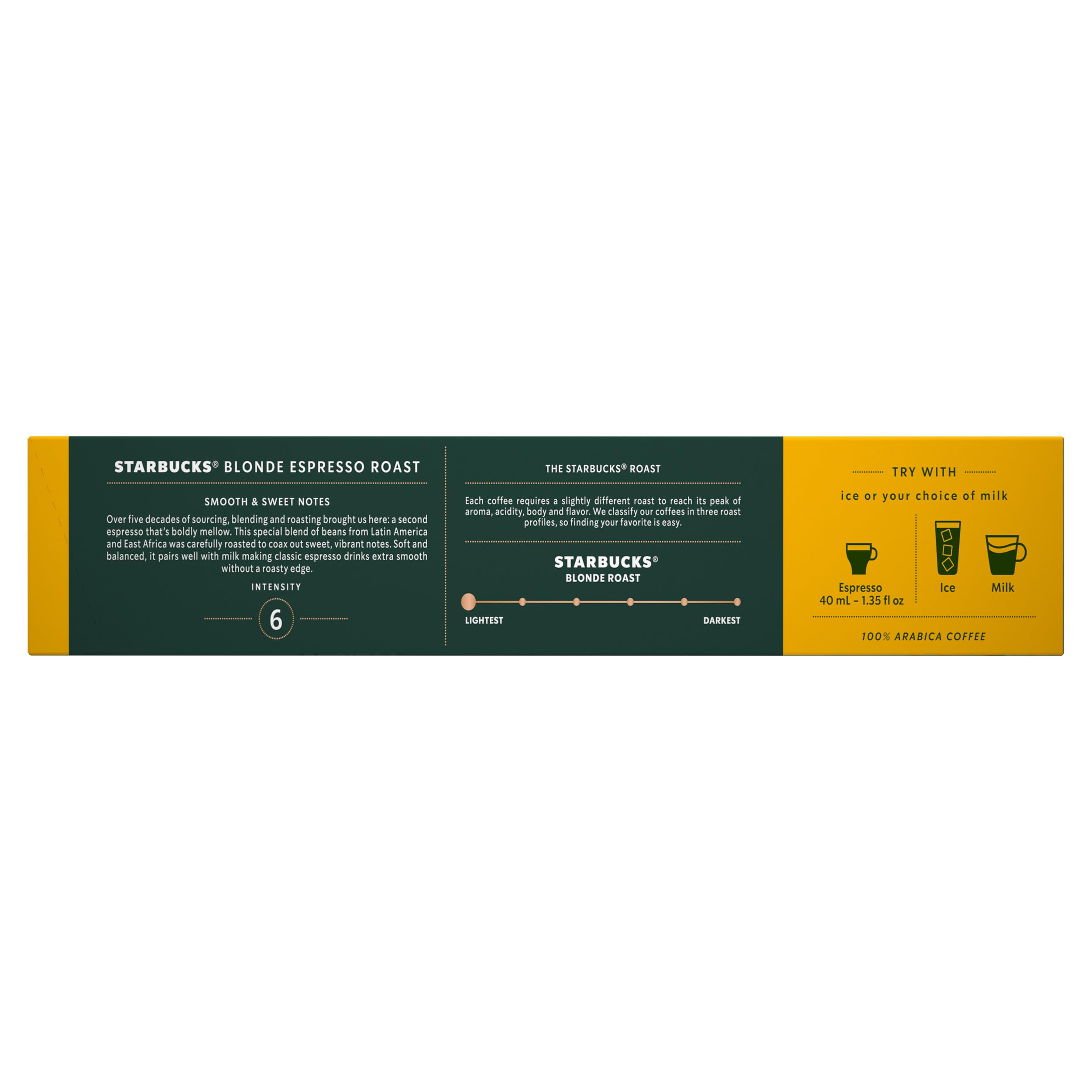 Starbucks cápsulas Blonde en una cocina moderna, listos para preparar espresso casero
