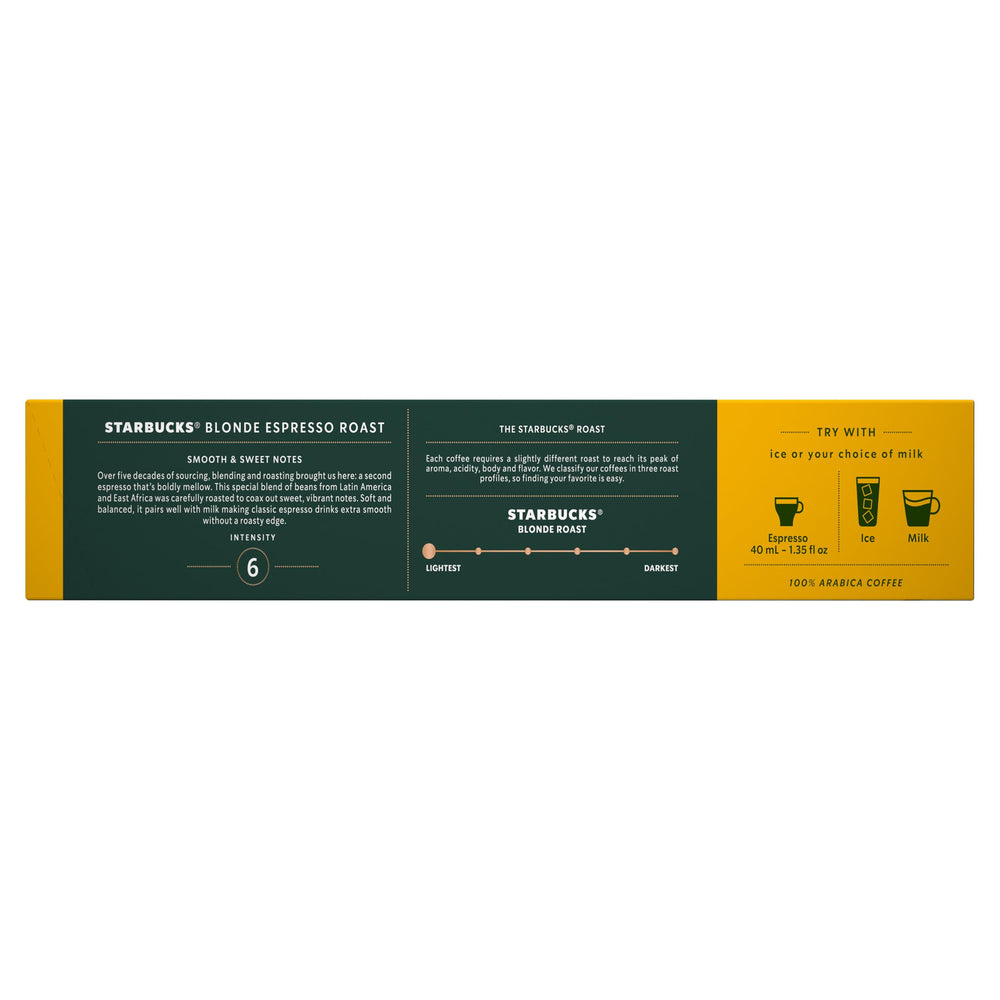 Starbucks cápsulas Blonde en una cocina moderna, listos para preparar espresso casero