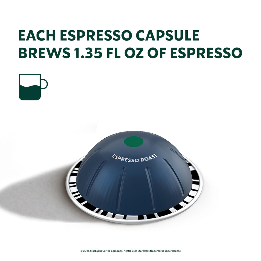 Cápsulas abiertas con café molido Starbucks mostrando granos 100% Arábica