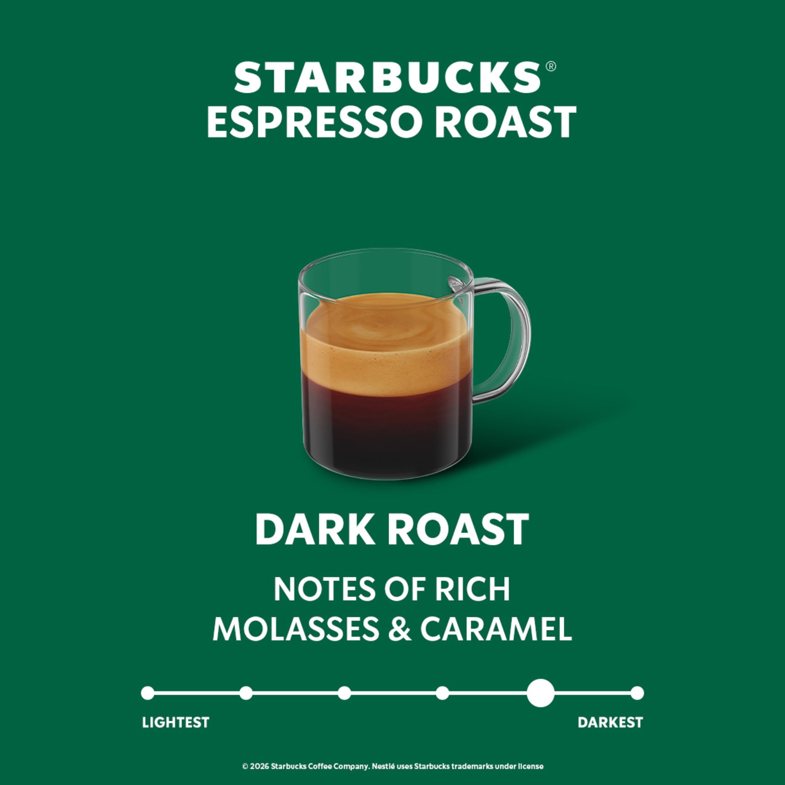 Taza pequeña de espresso Starbucks by Nespresso Vertuo con crema densa y aroma
