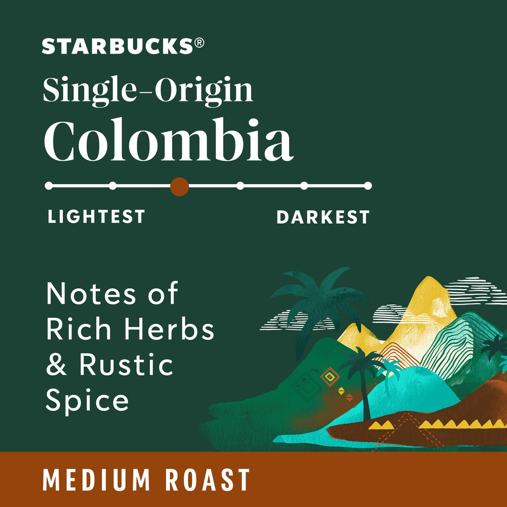 Starbucks VIA taza servida con espuma ligera que ofrece sabor equilibrado