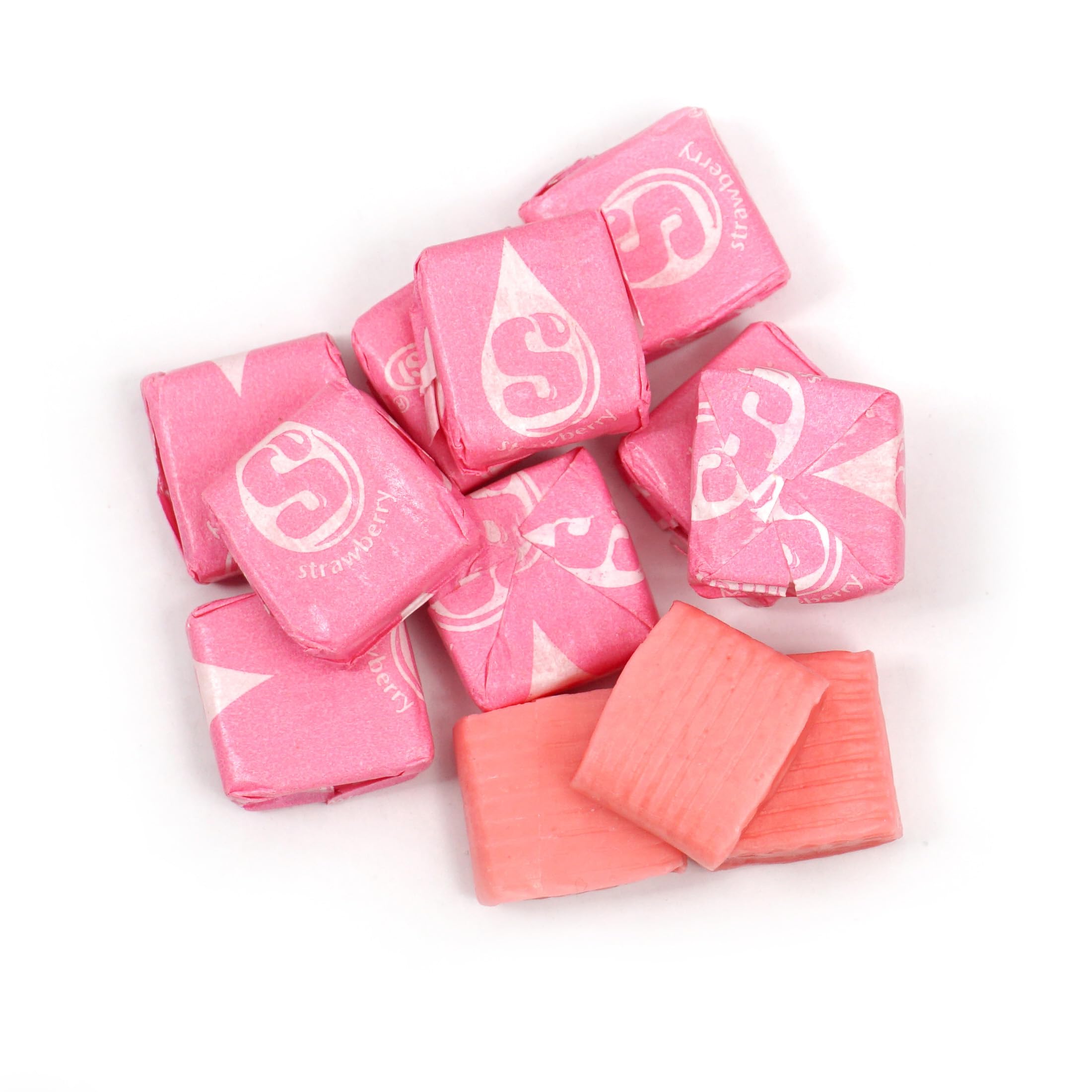 THE HAMPTON CANDY COMPANY caramelo All Pink detalle de textura, aspecto jugoso
