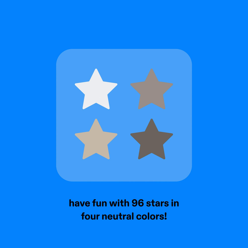 Starface cuatro tonos neutros Shell Clay Pebble Moonstone juntos