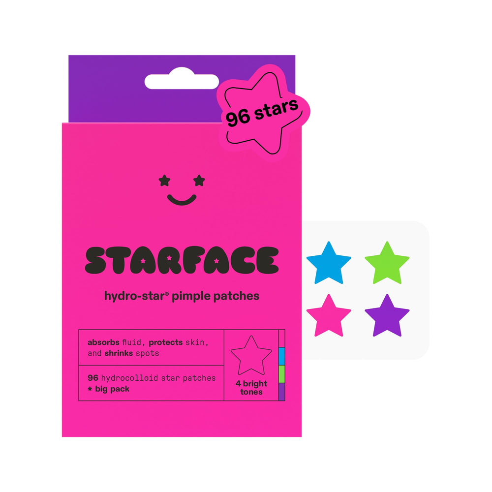 Starface empaque frontal con 96 parches para recambio y conveniencia