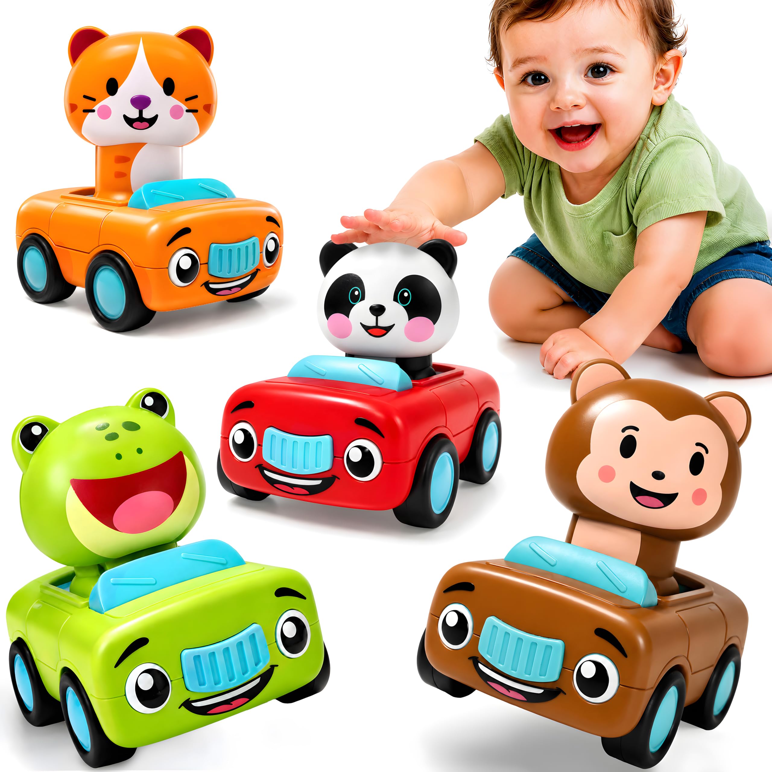 stargo frente del set mostrando los cuatro coches, ideal para regalar