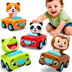stargo frente del set mostrando los cuatro coches, ideal para regalar