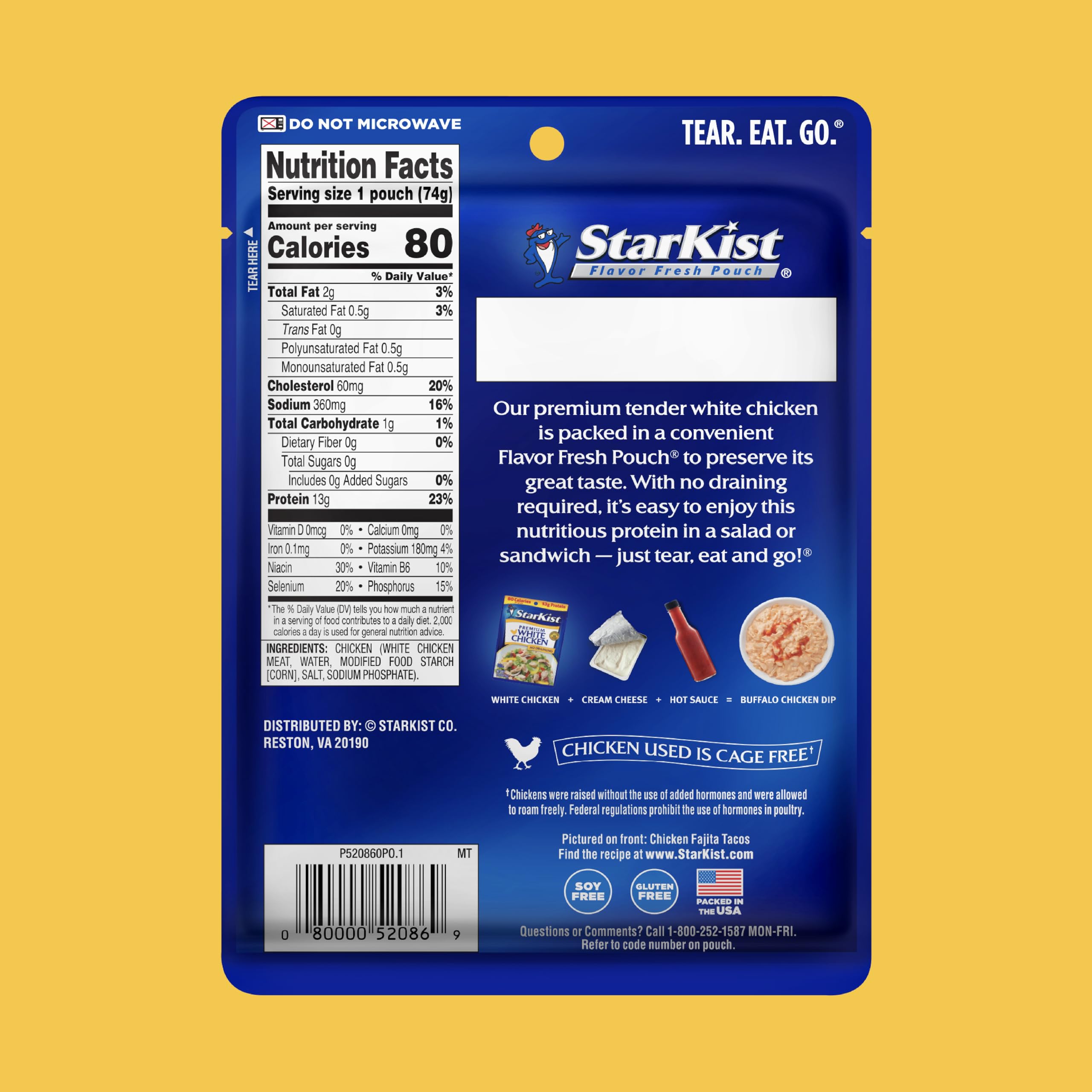 StarKist bolsita abierta lista para comer, conveniencia inmediata