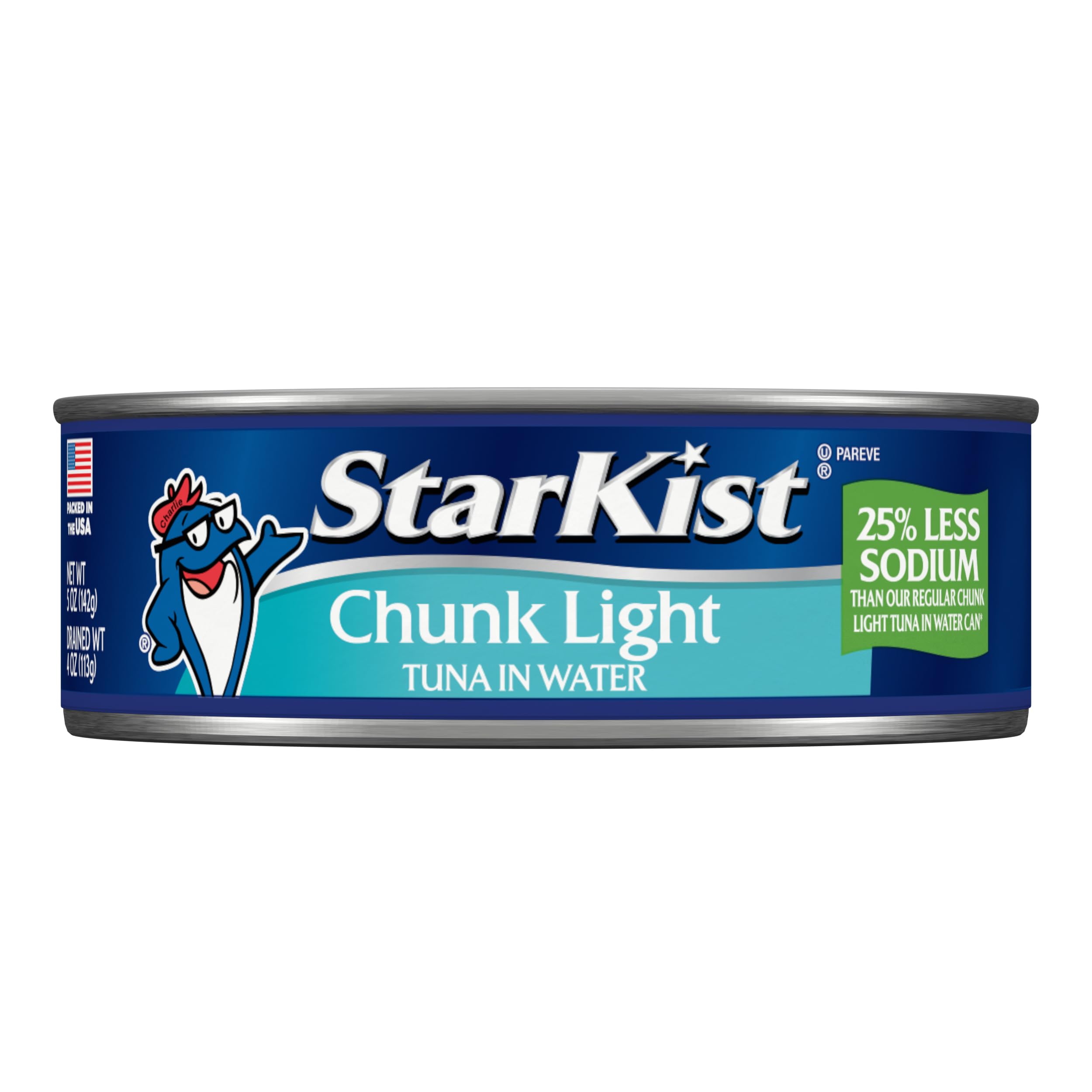 StarKist open can close-up of tuna flakes highlighting texture and easy use
