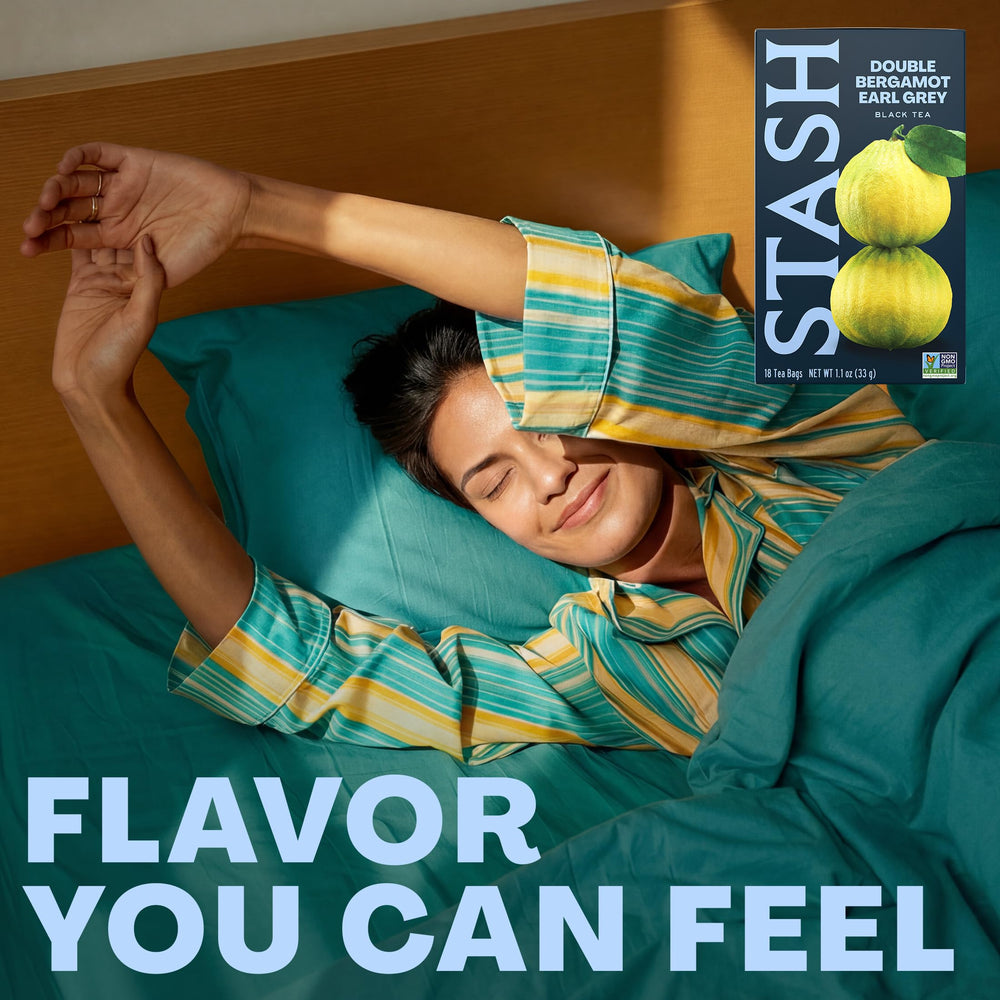 Stash tea in kitchen breakfast setting offering energizing morning boost