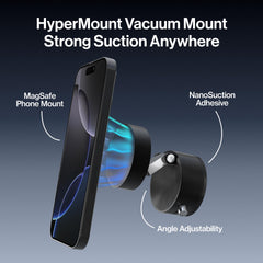 Base de nano‑succión Statik HyperMount detalle de adhesivo que proporciona fijación fuerte