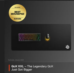 SteelSeries QcK detalle de la textura microtejida que mejora la precisión