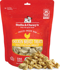 Stella & Chewy's frente del paquete mostrando pechuga de pollo y beneficio de pureza