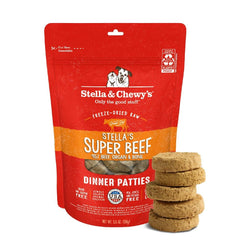 Stella & Chewy's empaque frontal mostrando patties, conveniencia y nutrición