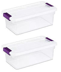Sterilite cierre ergonómico Sweet Plum detalle, seguridad y apertura fácil