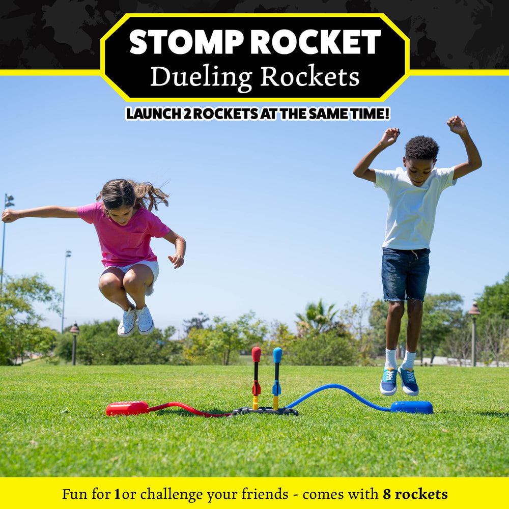 Stomp Rocket base de duelo en detalle que resalta durabilidad para juegos activos