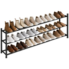 STORAGE MANIAC estante frontal extendido mostrando capacidad y orden