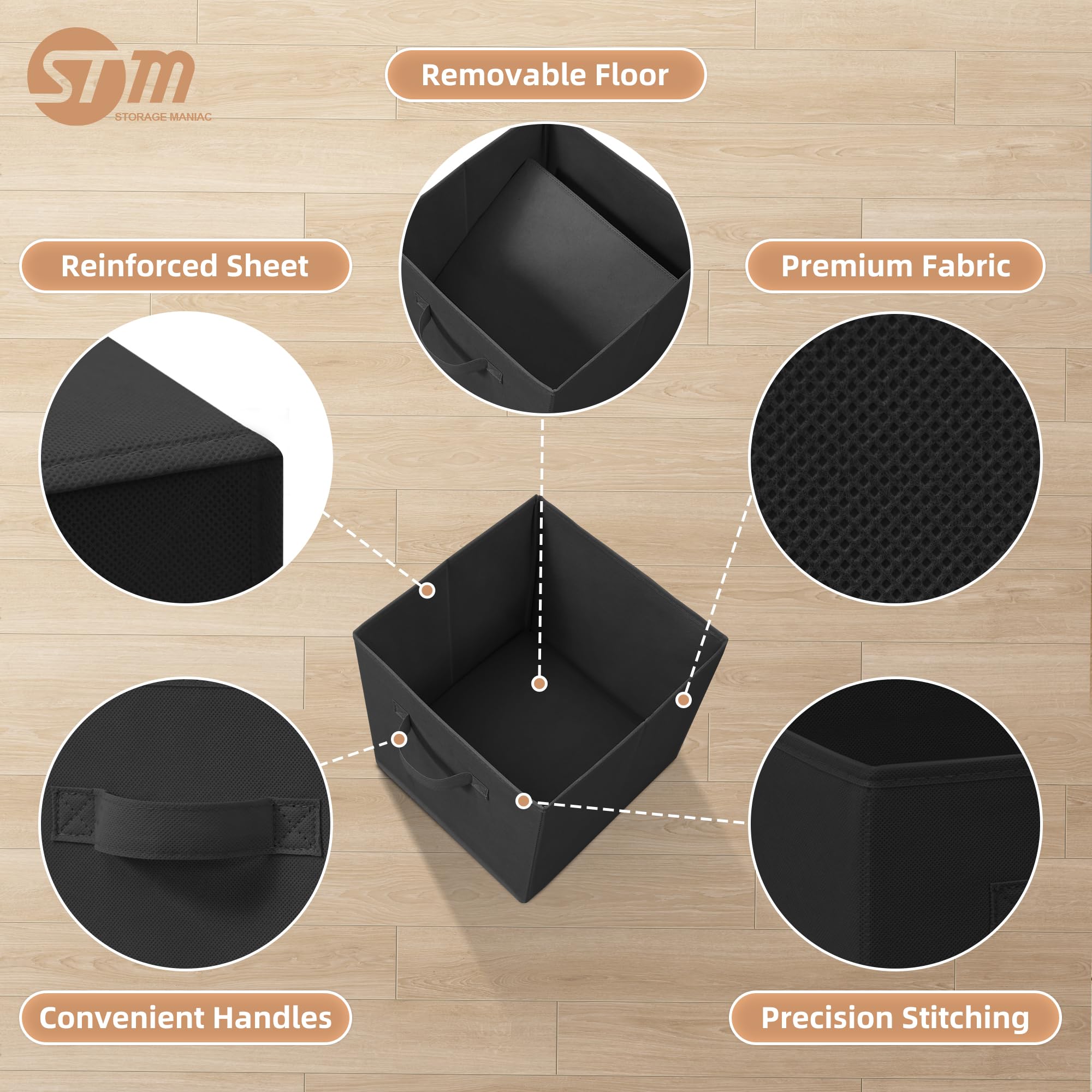 STORAGE MANIAC montaje con base insertada, fácil ensamblaje