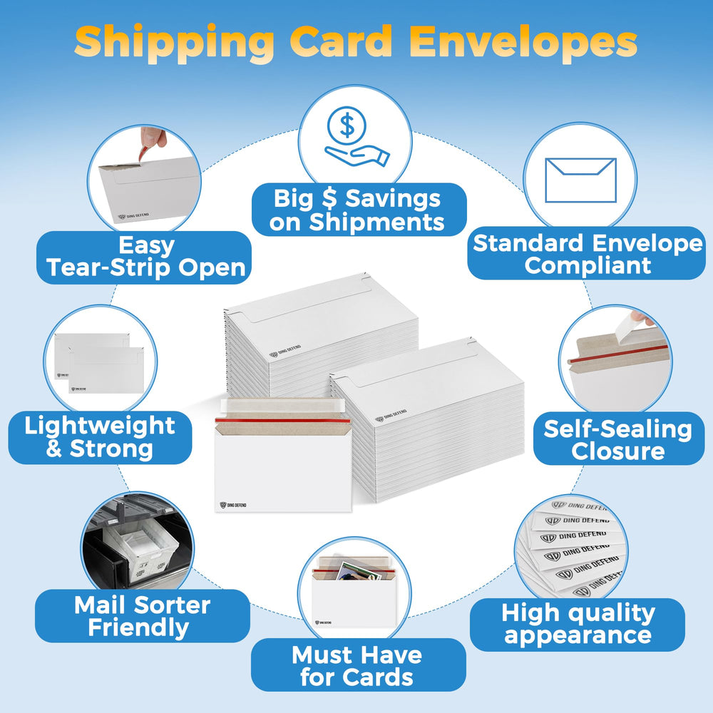 Storage Standard cartas en fundas semirrígidas dentro del sobre seguro