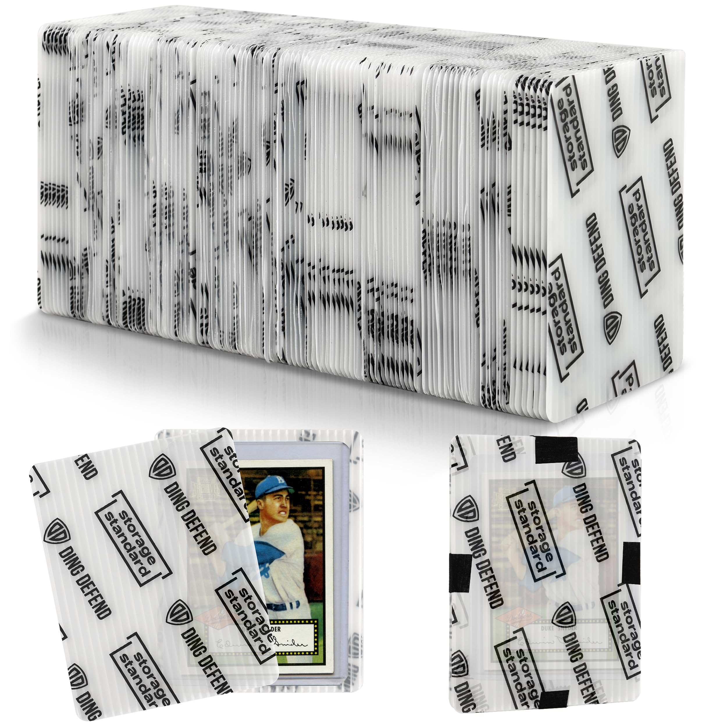 Storage Standard paquete frontal mostrando 110 protectores, solución ahorro