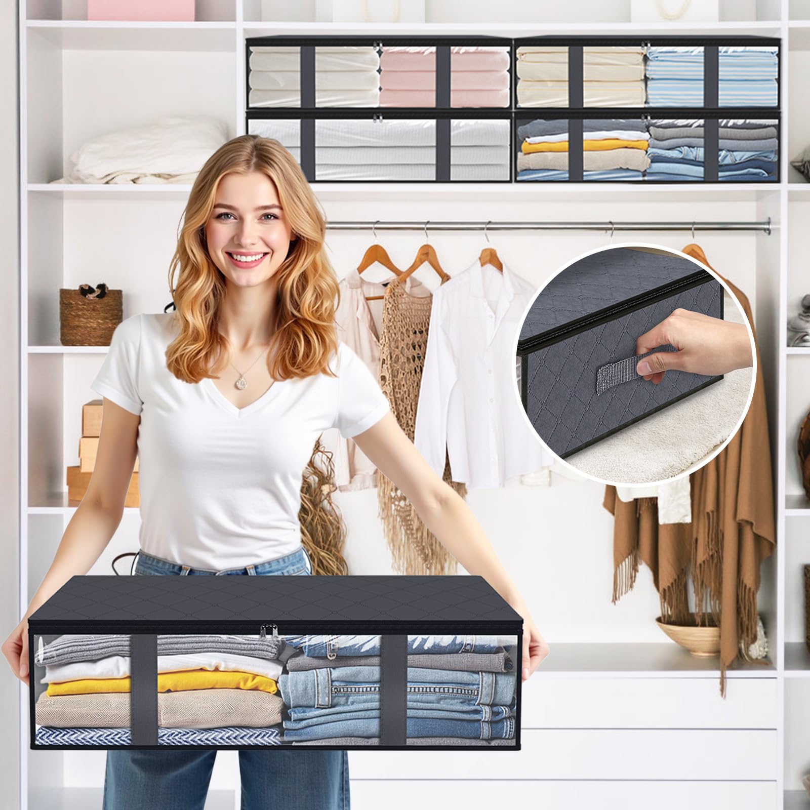 StorageRight bolsa deslizada bajo cama para optimizar espacio
