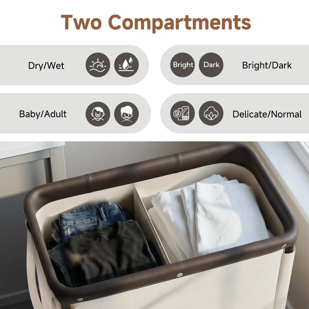 StorageWorks bolsas desmontables listas para llevar la ropa a la lavadora