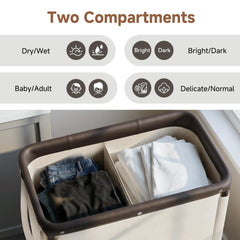 StorageWorks bolsas desmontables listas para llevar la ropa a la lavadora