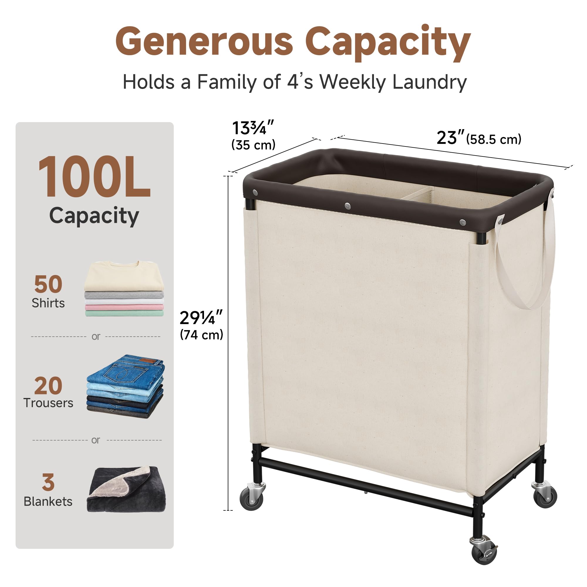 StorageWorks primer plano de la tela Oxford duradera que protege la ropa