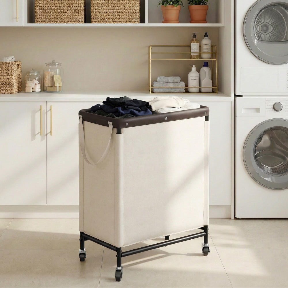 StorageWorks carrito en uso en habitación mostrando organización práctica