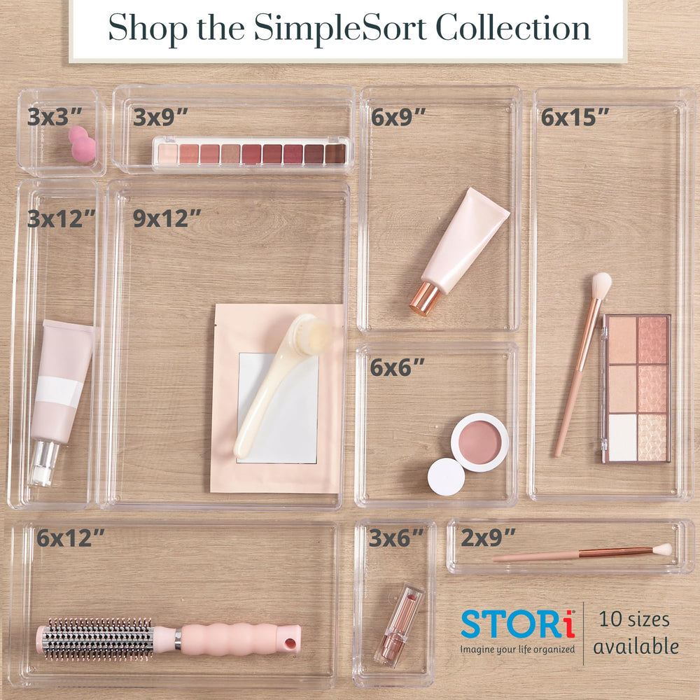 STORi organizadores en escritorio con clips y tarjetas mostrando orden profesional