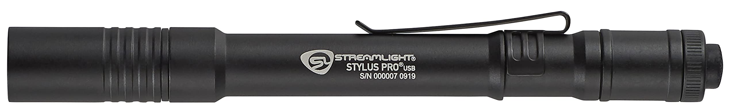 Streamlight Stylus Pro comparación de tamaño mostrando portabilidad