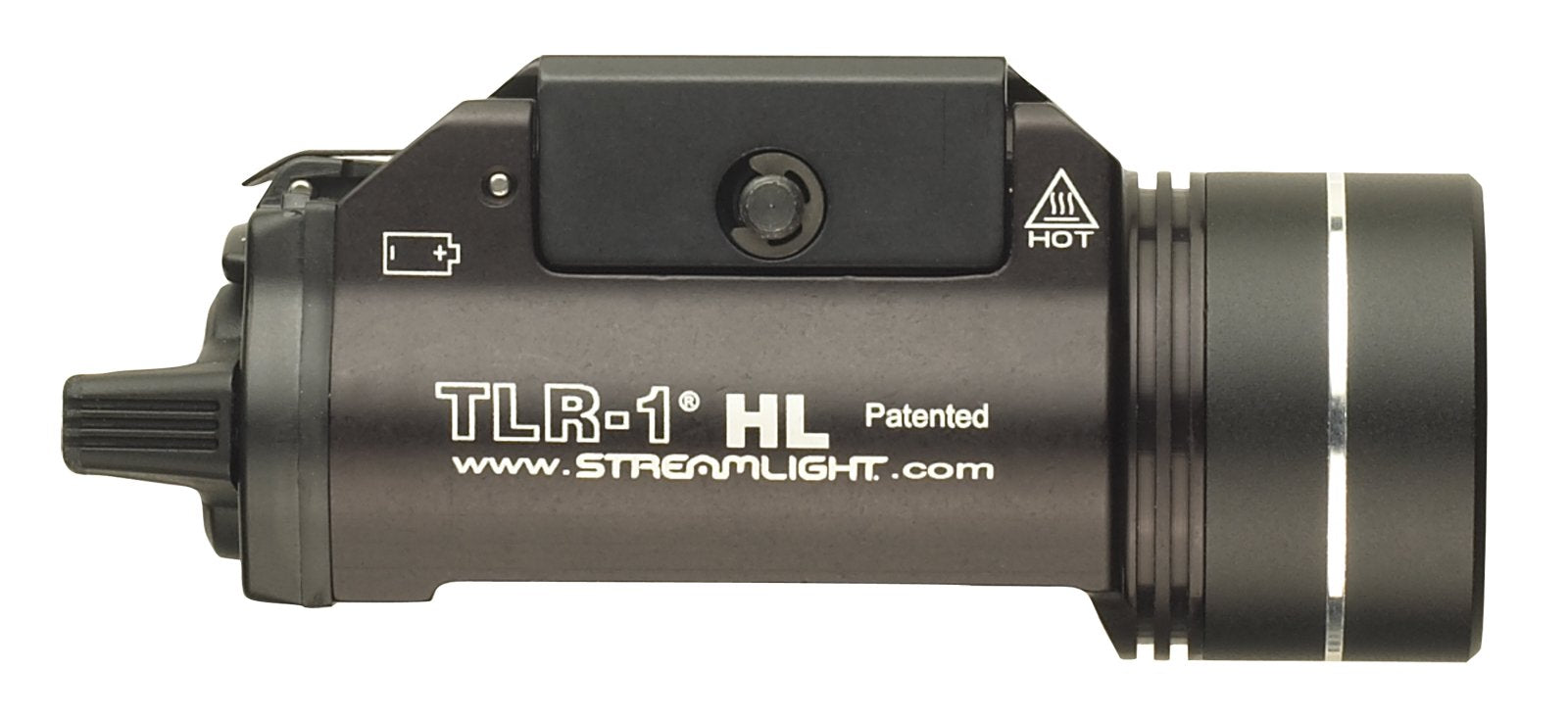 Streamlight TLR-1 HL primer plano del LED mostrando brillo y precisión