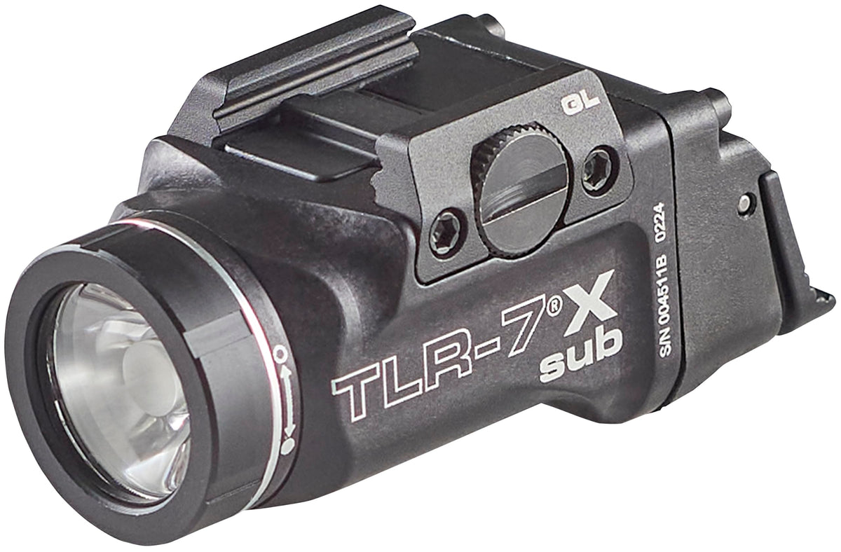 Streamlight TLR-7 X Sub frontal mostrando perfil compacto y potencia