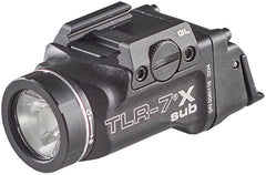 Streamlight TLR-7 X Sub frontal mostrando perfil compacto y potencia